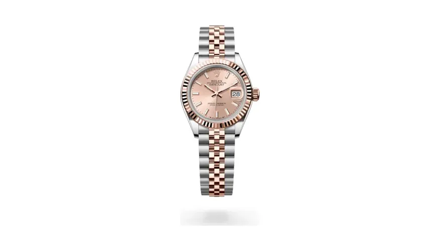 Rolex Lady-Datejust Oyster, 28 mm, Oystersteel and Everose gold, Everose Rolesor, Rosé-colour dial