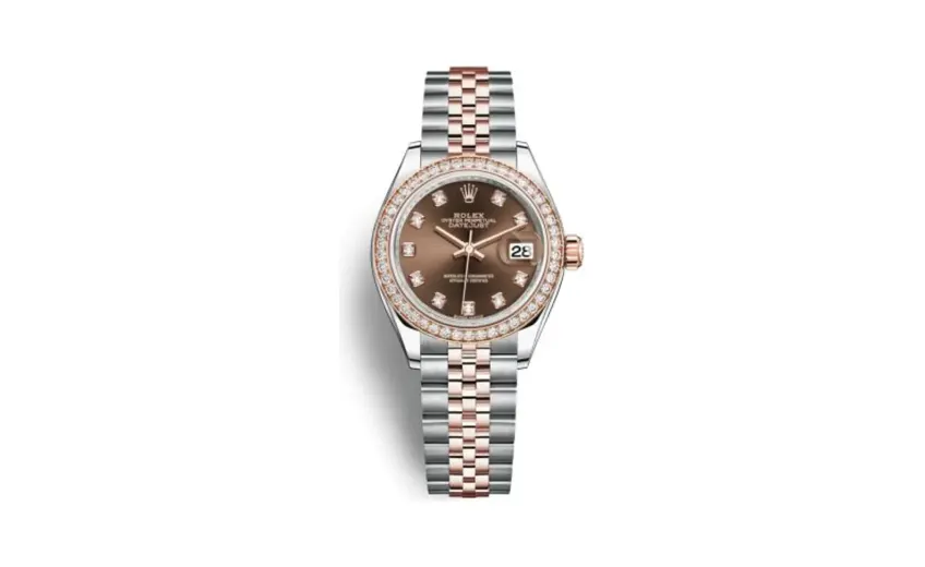 Rolex Lady-Datejust 28 Rolesor Rose Diamond / Jubilee / Chocolate Diamond