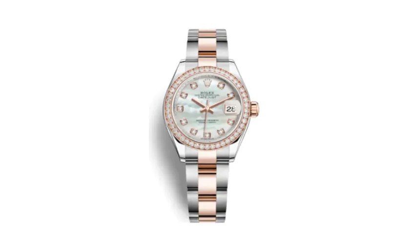 Rolex Lady-Datejust 28 Rolesor Everose Diamond / Oyster / MOP