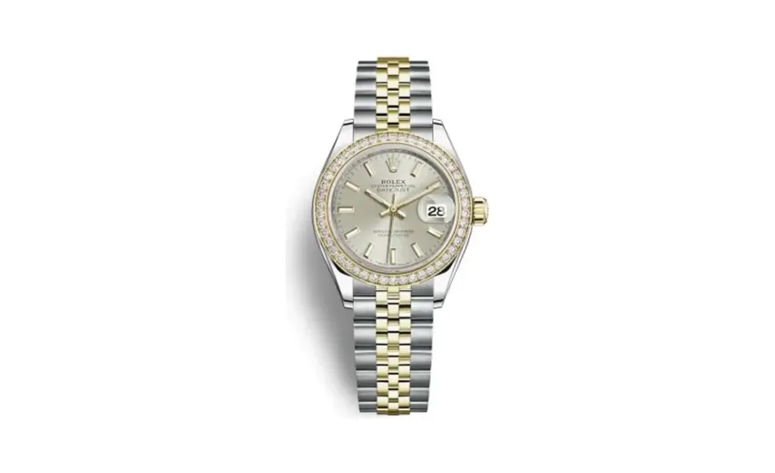 Rolex Lady-Datejust 28 Rolesor Yellow Diamond / Jubilee / Silver