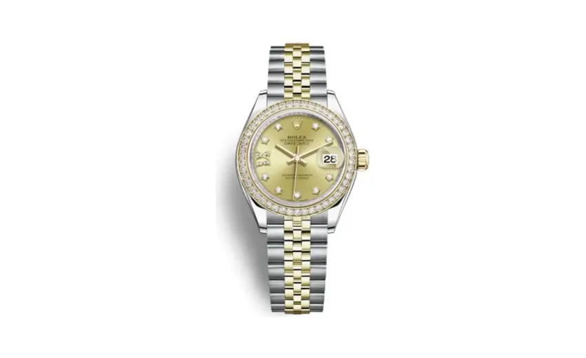 Rolex Lady-Datejust 28 Rolesor Yellow Diamond / Jubilee / Champagne Diamond