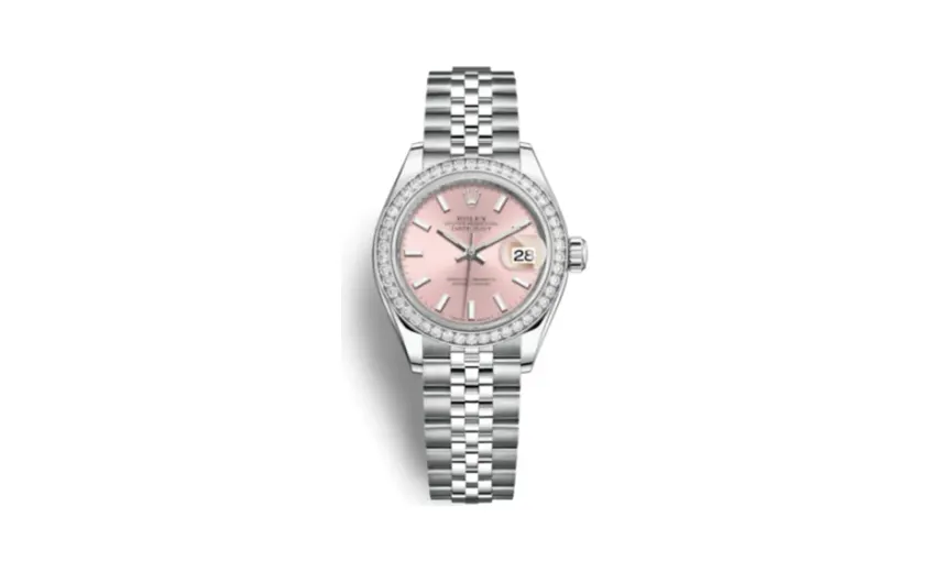 Rolex Lady-Datejust 28 Stainless Steel / Diamond / Pink / Jubilee