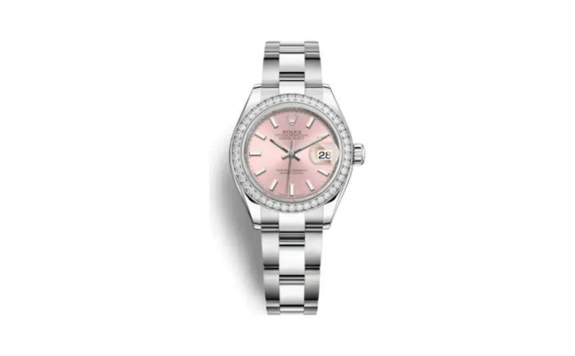 Rolex Lady-Datejust 28 Stainless Steel / Diamond / Pink / Oyster