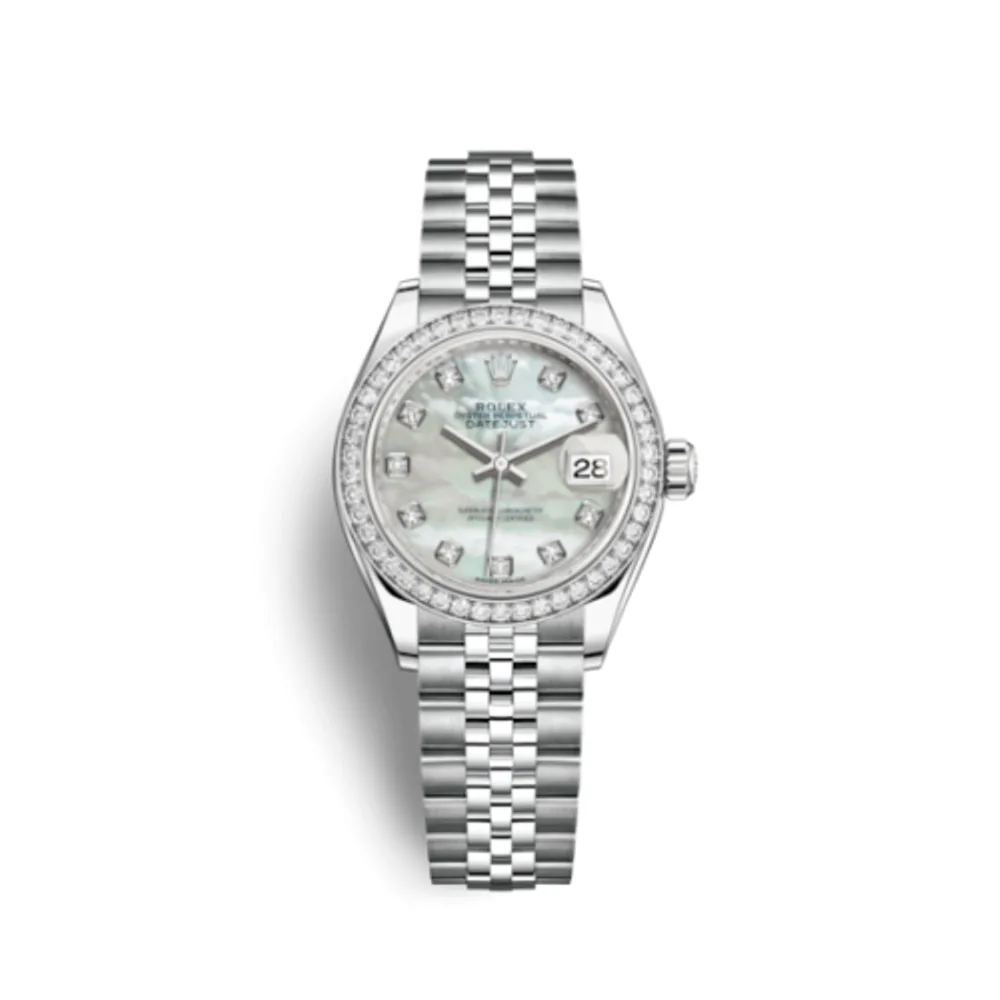 Rolex Lady-Datejust 28 Stainless Steel / Diamond / MOP / Jubilee