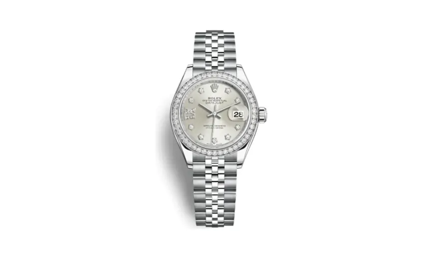 Rolex Lady-Datejust 28 Stainless Steel / Diamond / Silver - Diamond / Jubilee