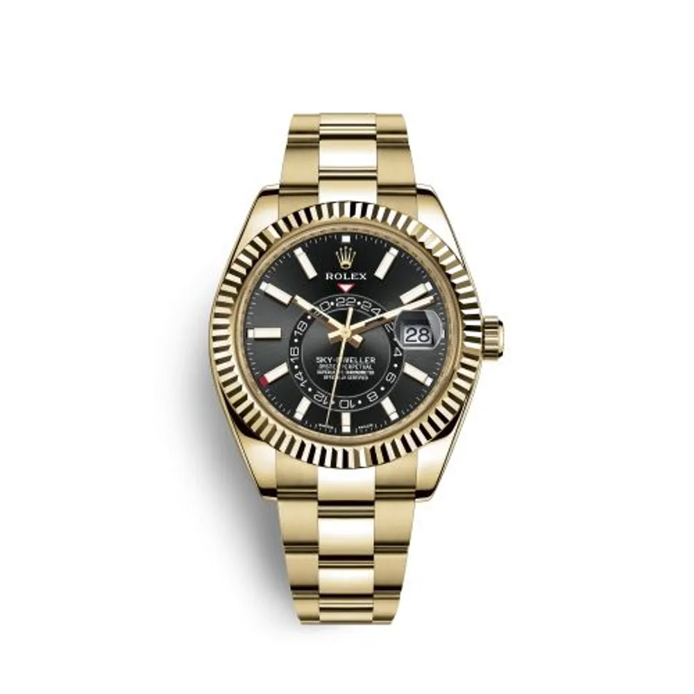 Rolex Sky-Dweller Yellow Gold / Black