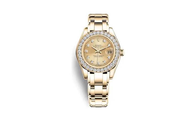 Rolex Datejust Pearlmaster 29 Yellow Gold Diamond / Champagne Diamond