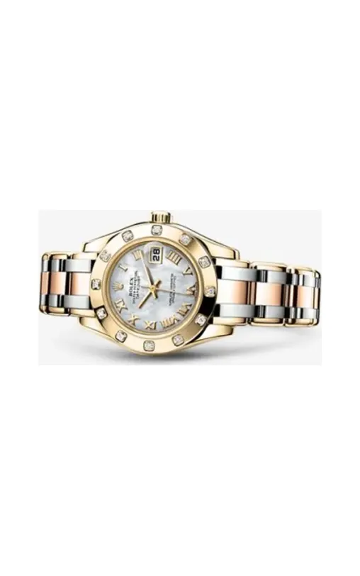 Rolex Datejust Pearlmaster 29 Tridor 12 Diamond Mother of Pearl Roman