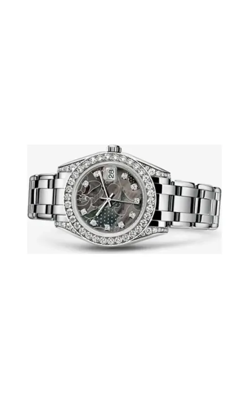 Rolex Datejust Pearlmaster 34 White Gold Diamond Shoulders Goldust Dream