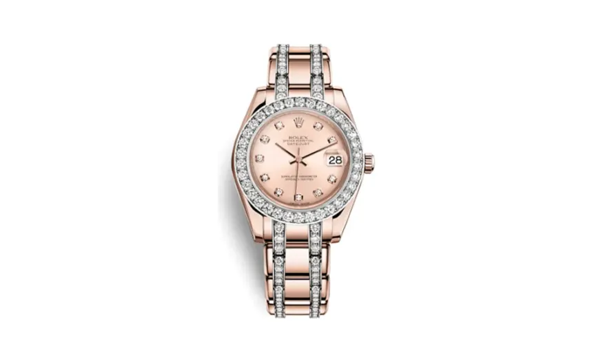 Rolex Datejust Pearlmaster 34 Everose Diamond Pink Diamond