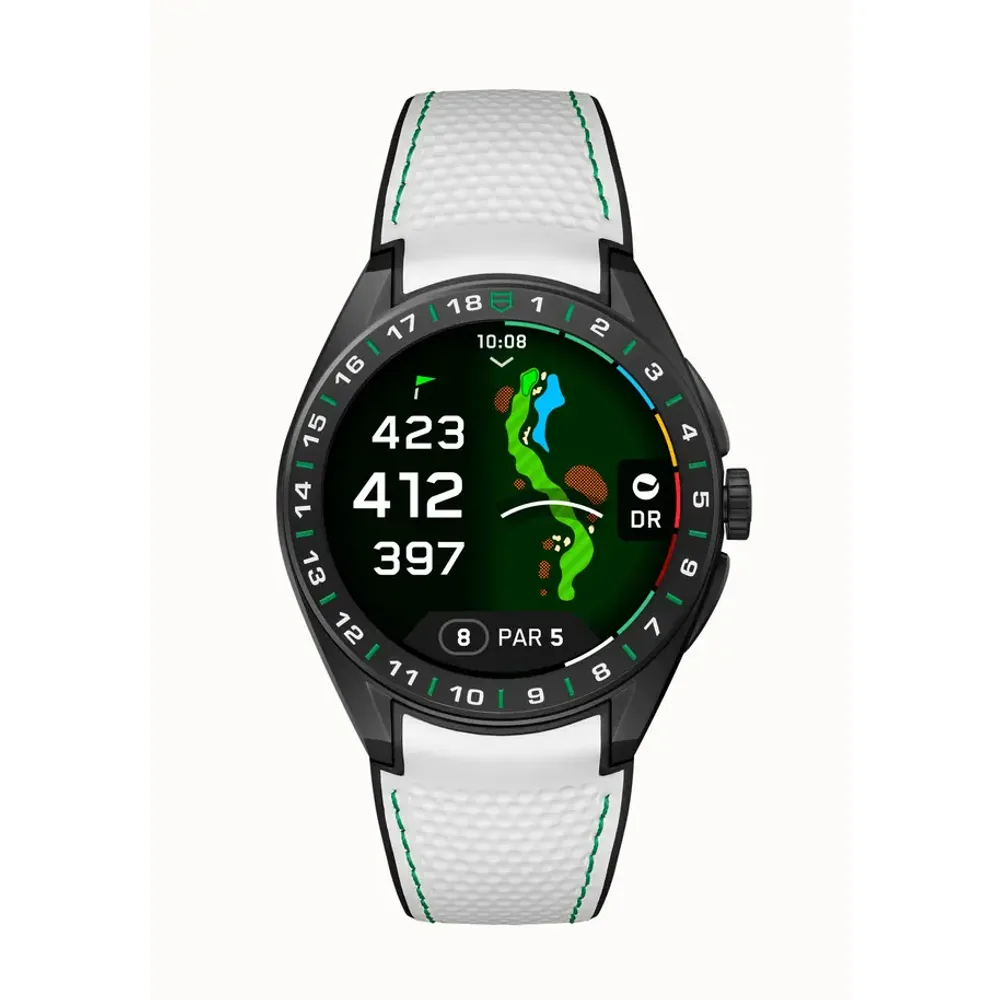TAG Heuer Connected Calibre E5 Golf Edition 45 mm, Titanium grade 2 coated with black DLC