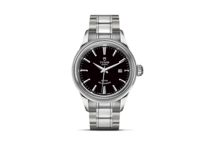 Tudor Style 28 Stainless Steel / Black / Bracelet