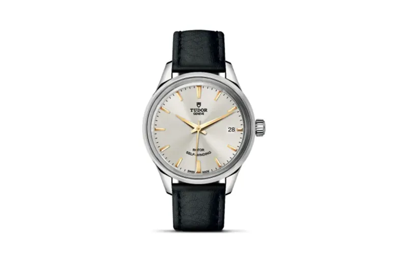 Tudor Style 34 Stainless Steel / Silver / Strap