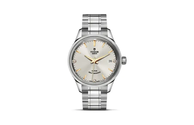 Tudor Style 34 Stainless Steel / Silver-Diamond / Bracelet
