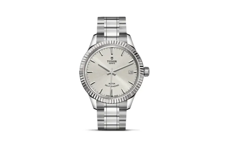 Tudor Style 34 Stainless Steel / Fluted / Silver / Bracelet