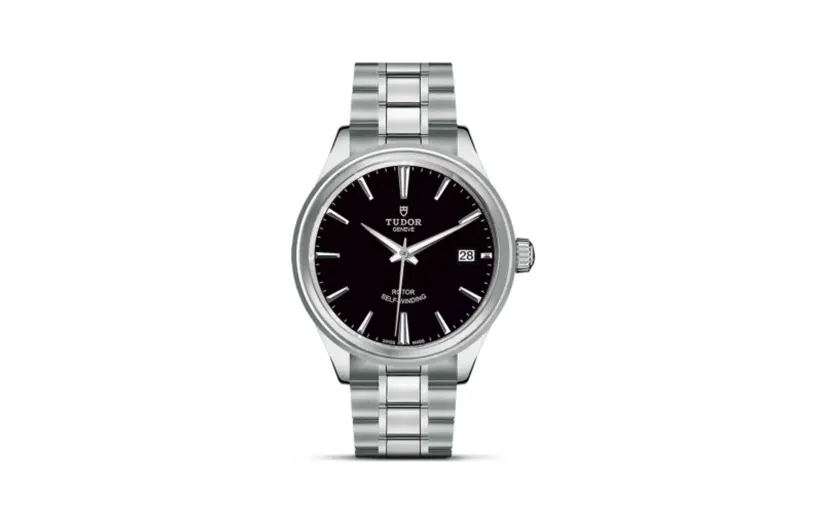 Tudor Style 38 Stainless Steel / Black / Bracelet