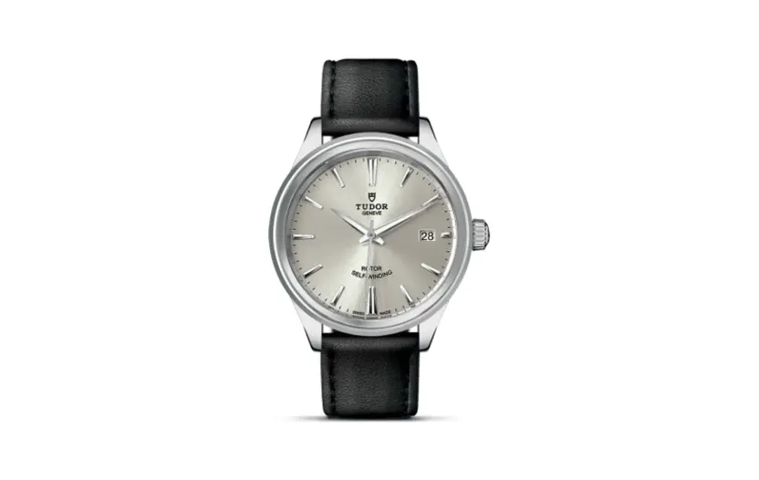 Tudor Style 38 Stainless Steel / Silver / Strap