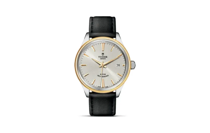 Tudor Style 38 Stainless Steel / Yellow Gold / Silver / Strap