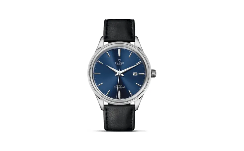 Tudor Style 41 Stainless Steel / Blue / Strap