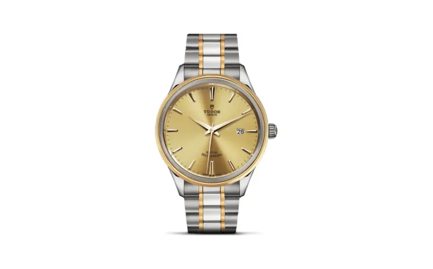 Tudor Style 41 Stainless Steel / Yellow Gold / Champagne / Bracelet
