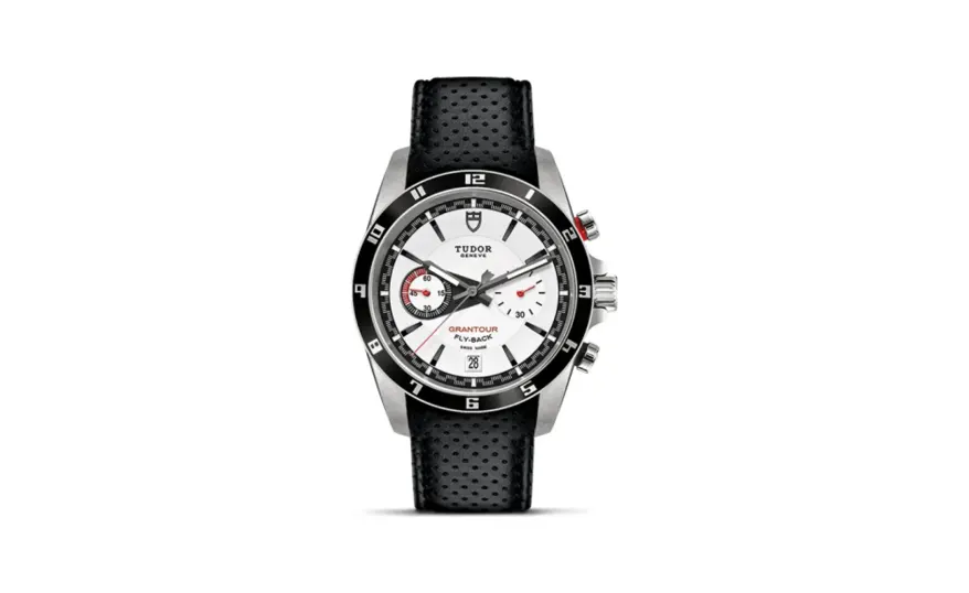 Tudor Grantour Flyback Stainless Steel / White / Strap