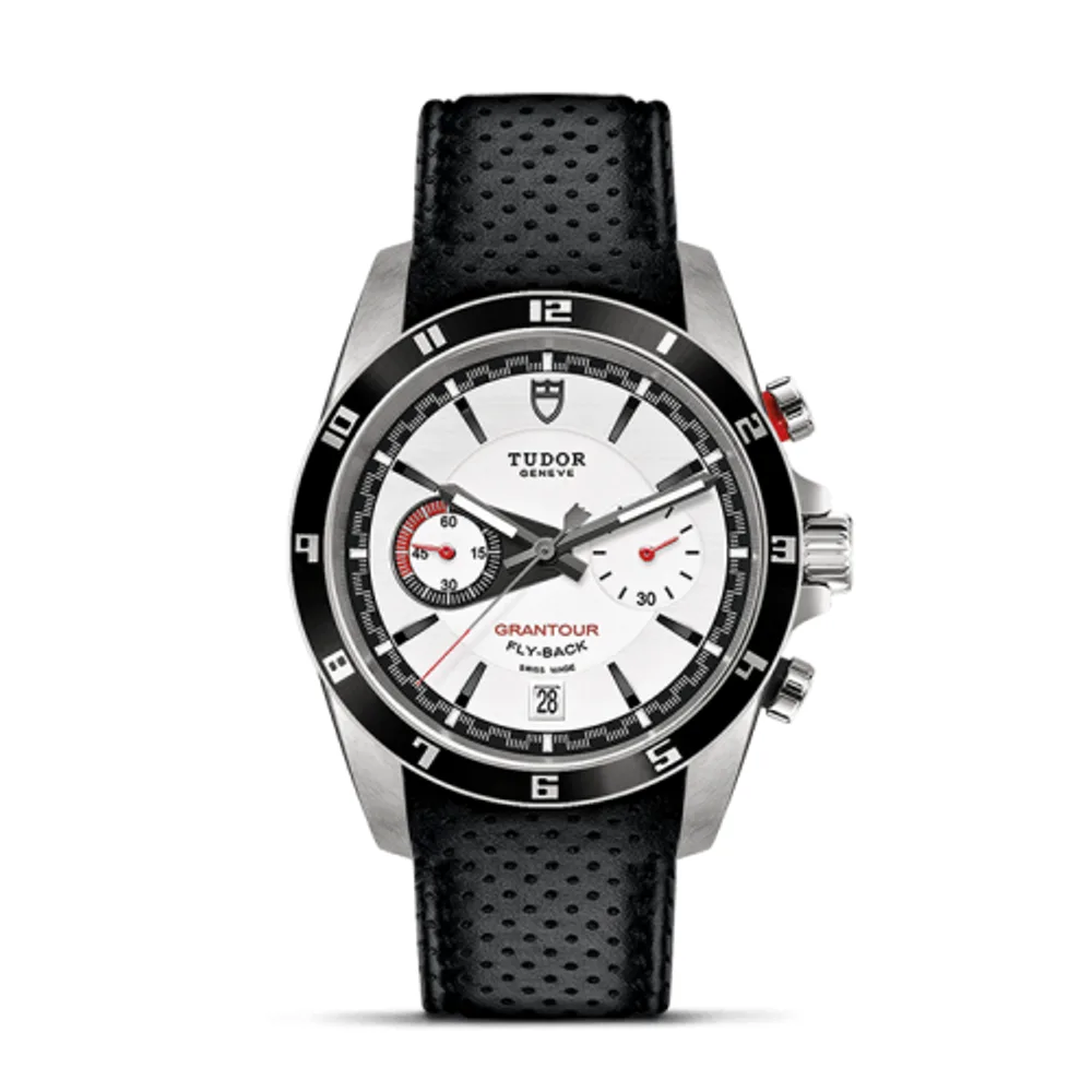 Tudor Grantour Flyback Stainless Steel / White / Strap