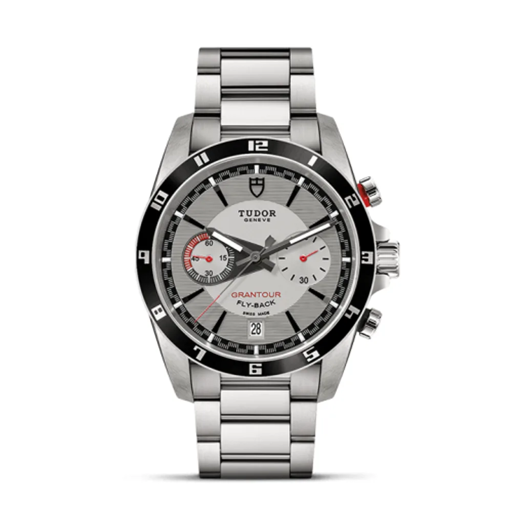 Tudor Grantour Flyback Stainless Steel / Silver / Strap
