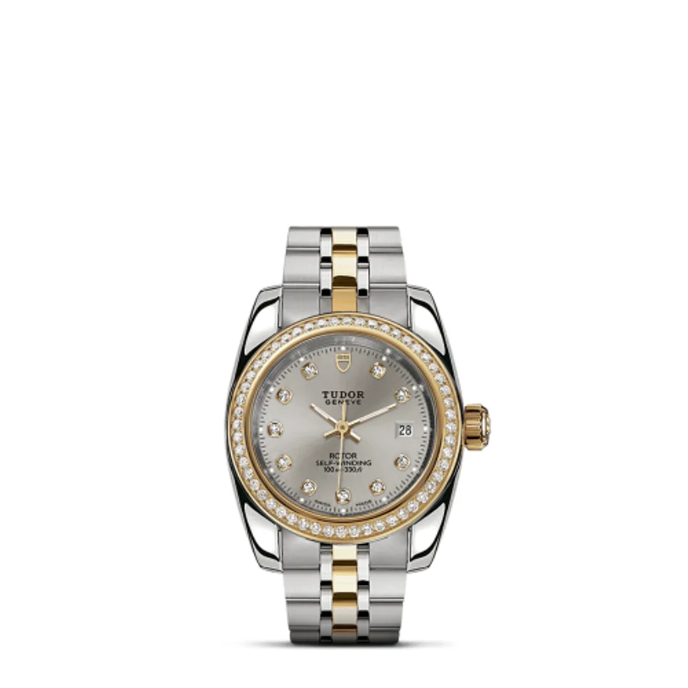 Tudor Classic 28 Stainless Steel / Yellow Gold / Diamond / Silver-Diamond / Bracelet