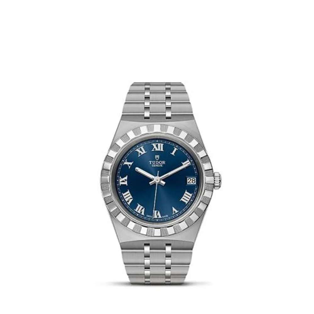 Tudor Royal Date 34 Stainless Steel / Blue - Roman