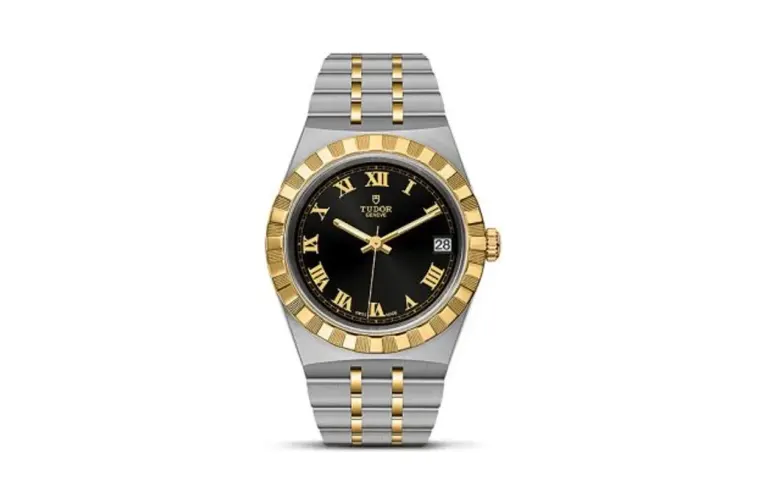 Tudor Royal Date 34 Stainless Steel / Yellow Gold / Black - Roman