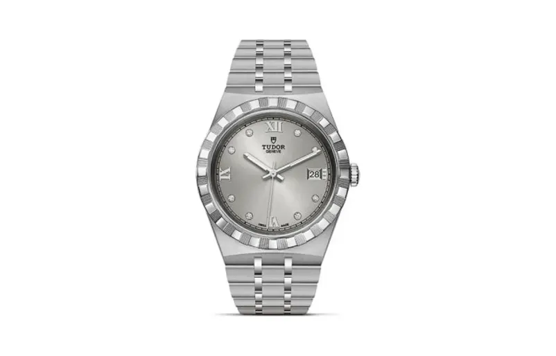 Tudor Royal Date 38 Stainless Steel / Silver - Diamond