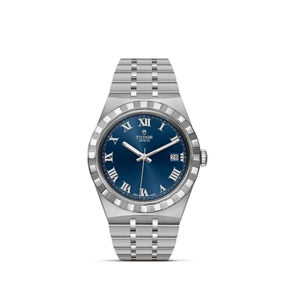Tudor Royal Date 38 Stainless Steel / Blue - Roman
