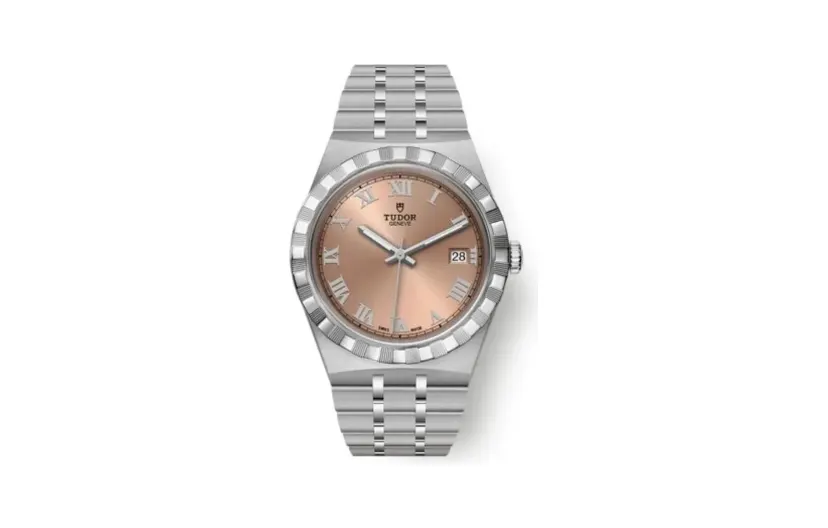 Tudor Royal Date 38 Stainless Steel / Salmon - Roman