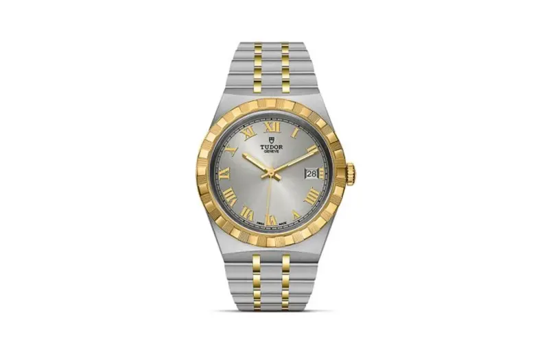 Tudor Royal Date 38 Stainless Steel / Yellow Gold / Silver - Roman