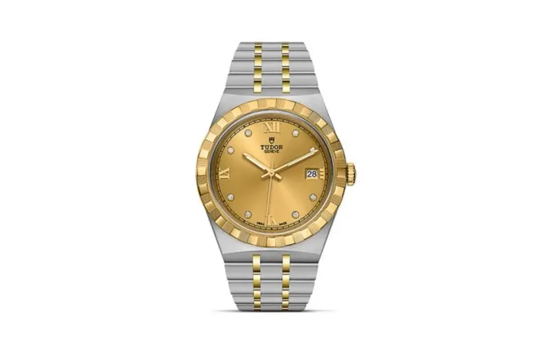 Tudor Royal Date 38 Stainless Steel / Yellow Gold / Champagne - Diamond
