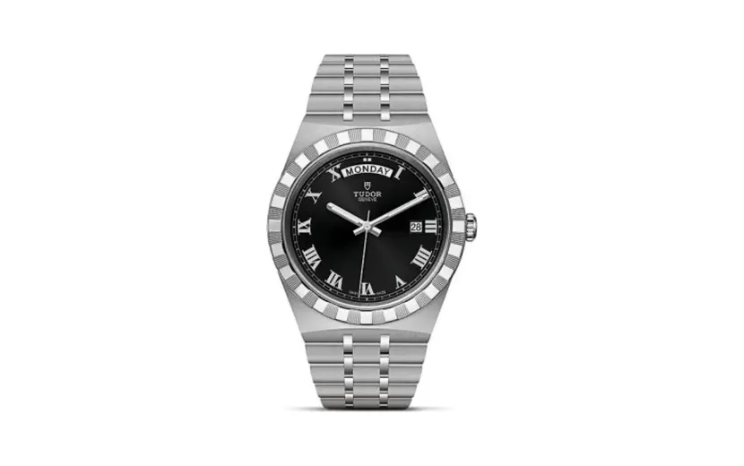 Tudor Royal Day-Date 41 Stainless Steel / Black - Roman