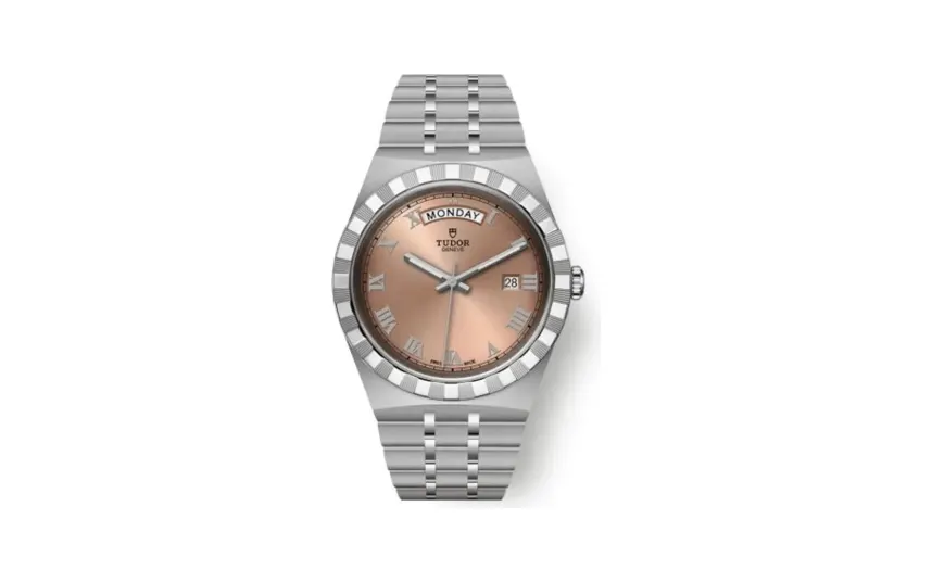 Tudor Royal Day-Date 41 Stainless Steel / Salmon - Roman