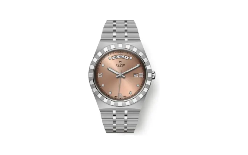 Tudor Royal Day-Date 41 Stainless Steel / Salmon - Diamond