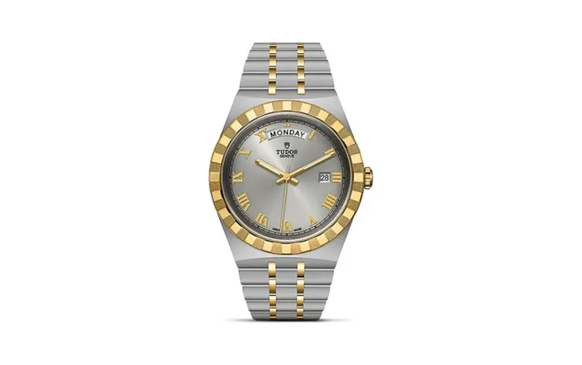 Tudor Royal Day-Date 41 Stainless Steel / Yellow Gold / Silver - Roman