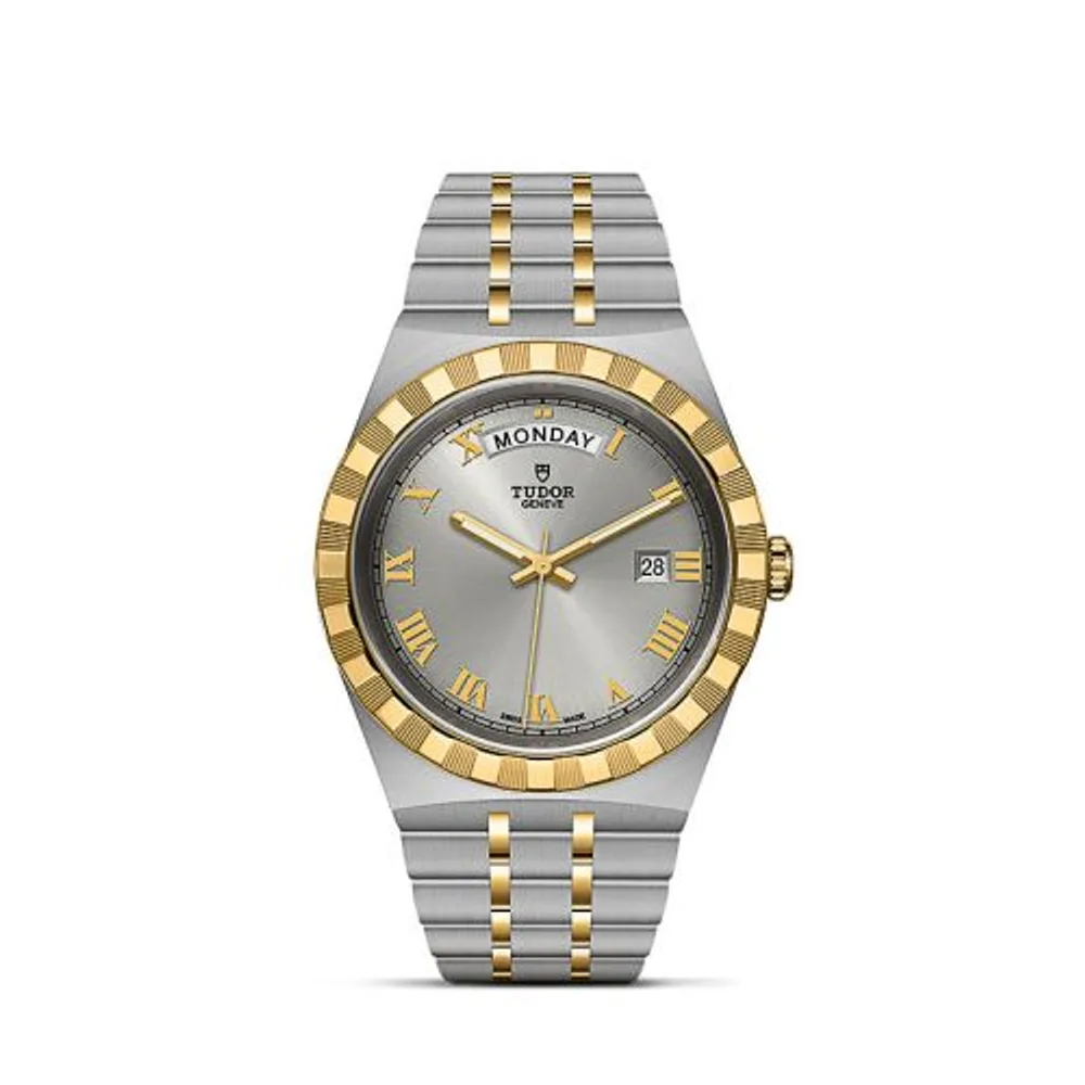 Tudor Royal Day-Date 41 Stainless Steel / Yellow Gold / Silver - Roman