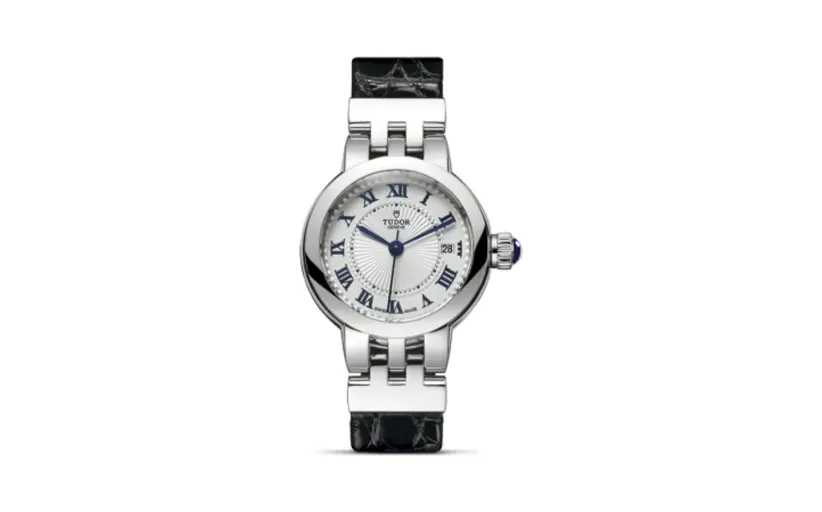 Tudor Clair de Rose 26 Stainless Steel / Silver-Roman/ Alligator