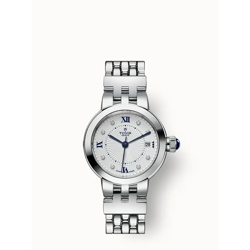 Tudor Clair de Rose, 26mm steel case, Steel bracelet
