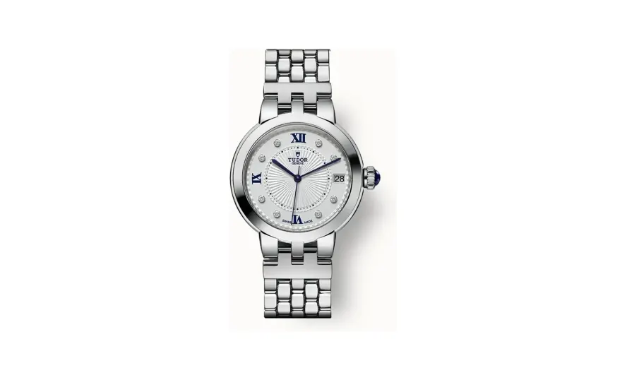 Tudor Clair de Rose, 34mm steel case, Steel bracelet