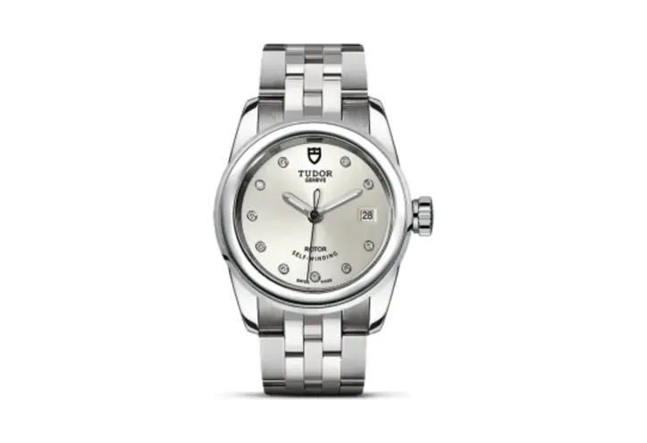 Tudor Glamour Date 26 Stainless Steel / Silver-Diamond / Bracelet