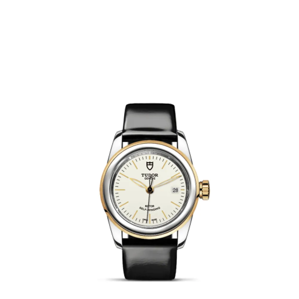 Tudor Glamour Date 26 Stainless Steel / Yellow Gold / Opaline / Strap