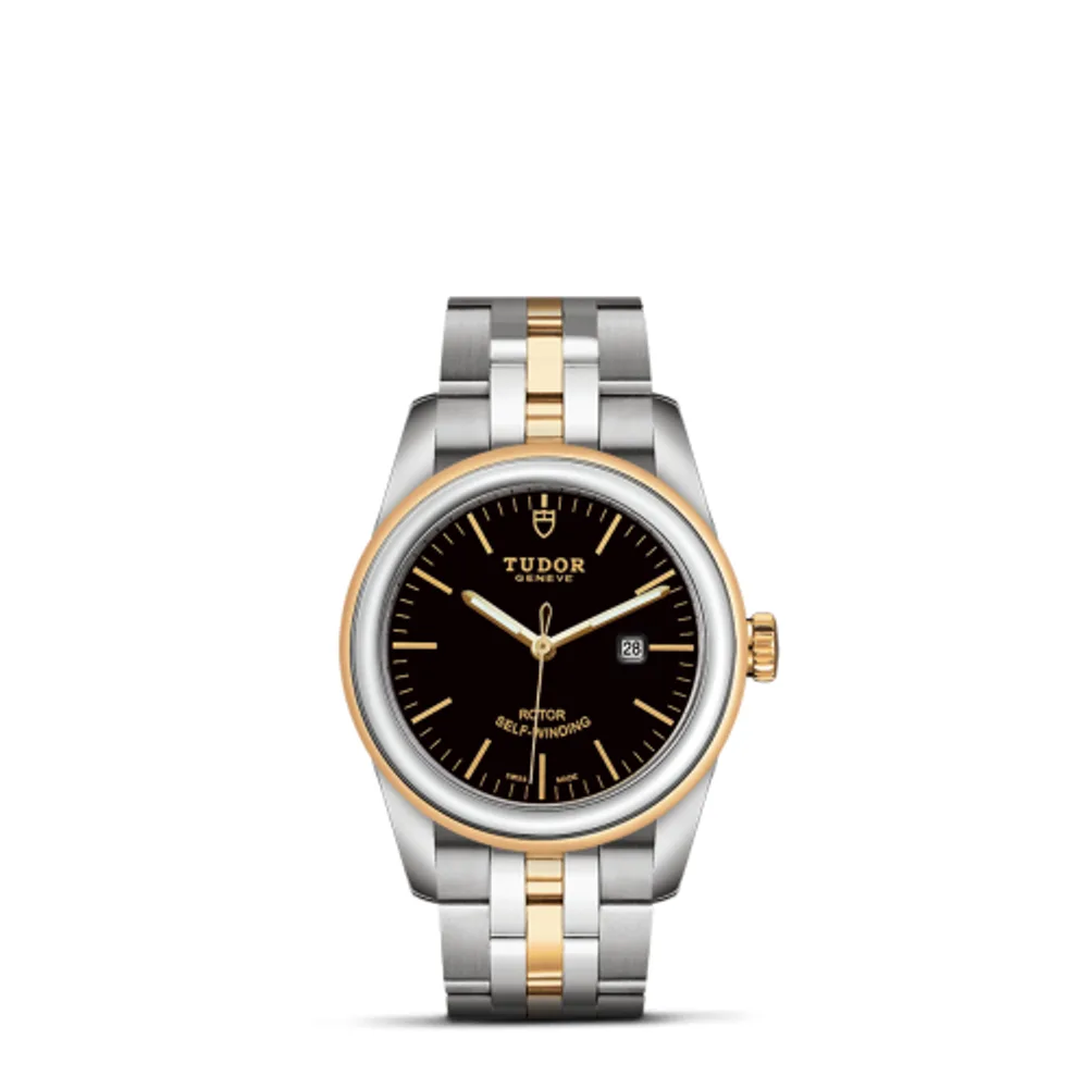Tudor Glamour Date 31 Stainless Steel / Yellow Gold / Black / Bracelet