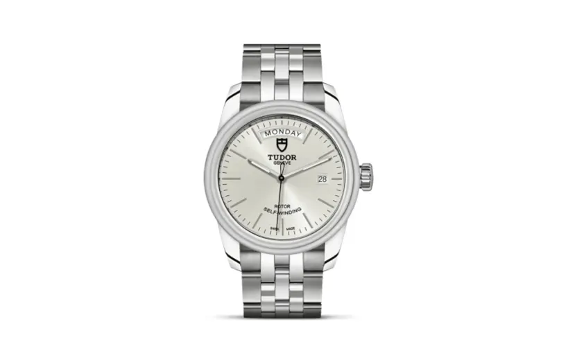 Tudor Glamour Day + Date Stainless Steel / Silver / Bracelet