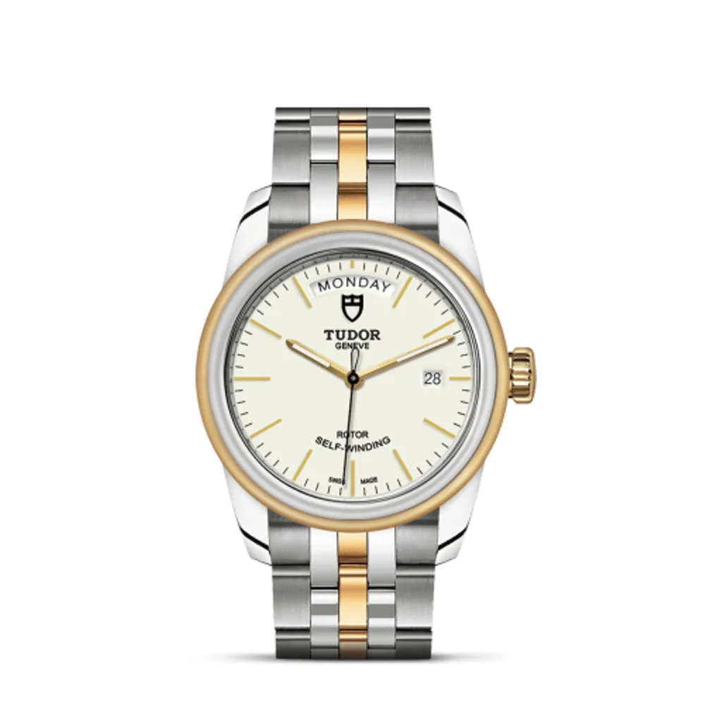 Tudor Glamour Day + Date Stainless Steel / Yellow Gold / Opaline/ Bracelet