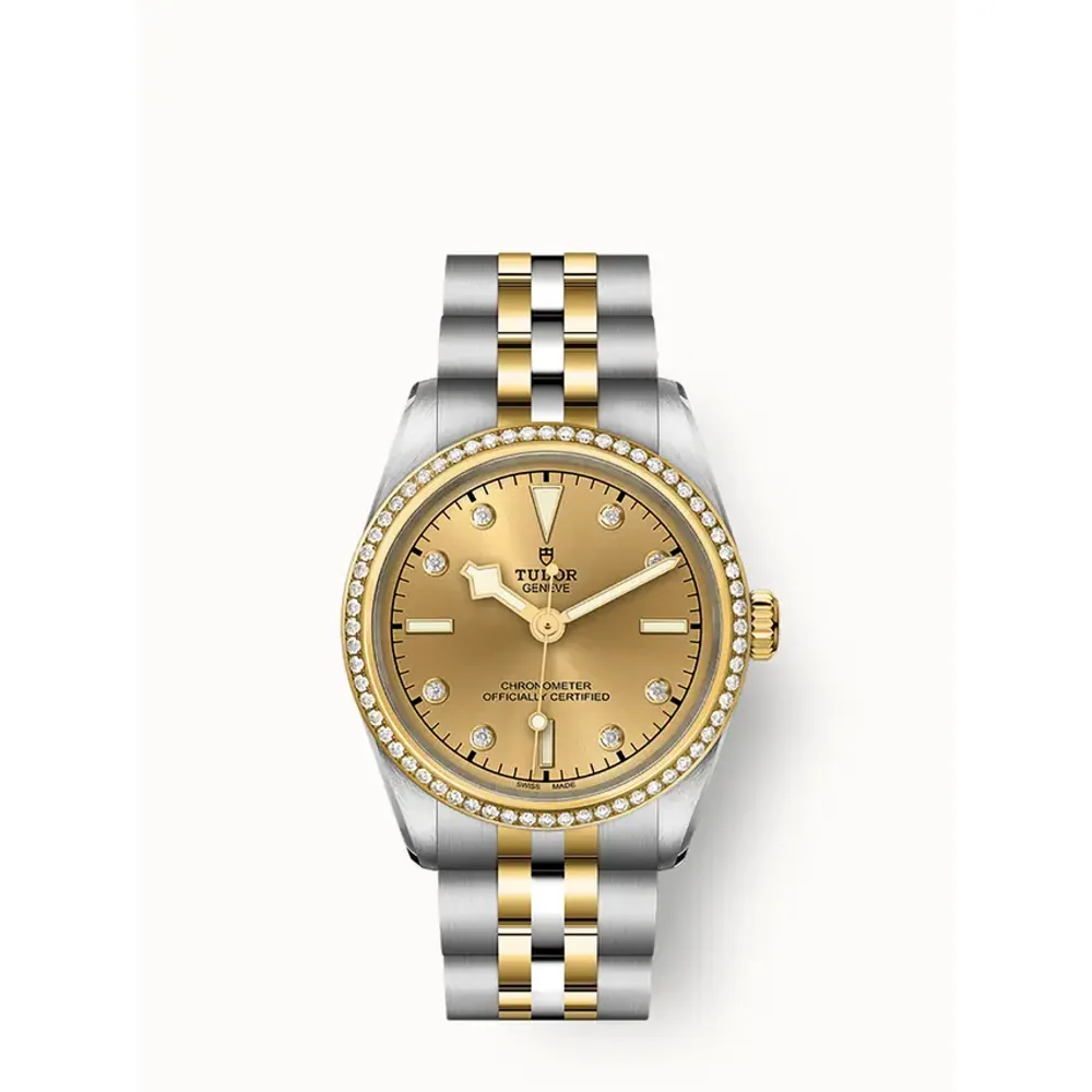 Tudor Black Bay One 31 S&G, 31mm steel case, Diamond-set dial