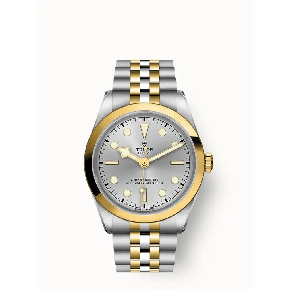 Tudor Black Bay One 36 S&G, 36mm steel and yellow gold case, Yellow gold bezel